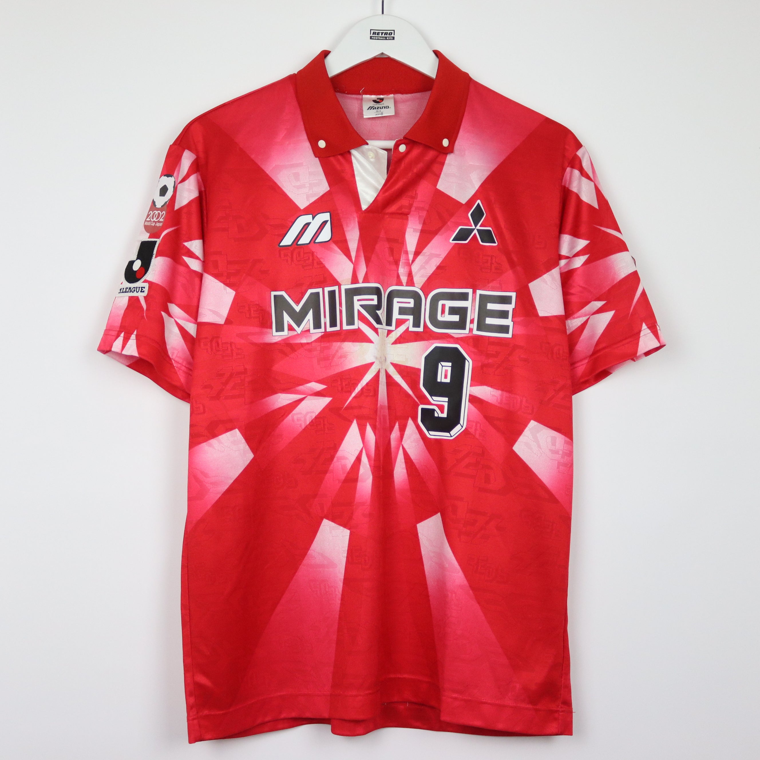 1995 Urawa Red Diamonds Home Shirt #9 (Excellent) - L