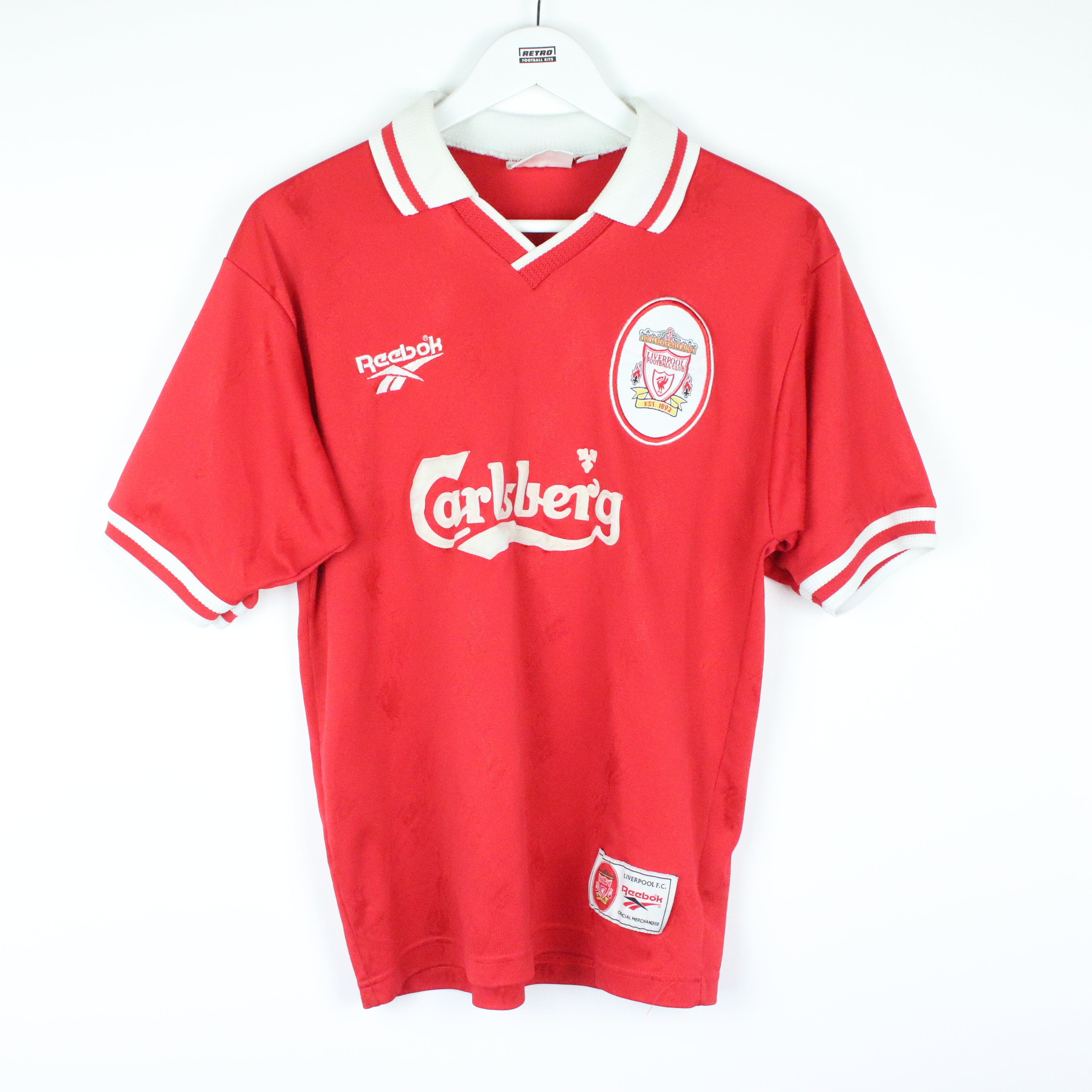 Liverpool fc 1996 retro shop football shirt