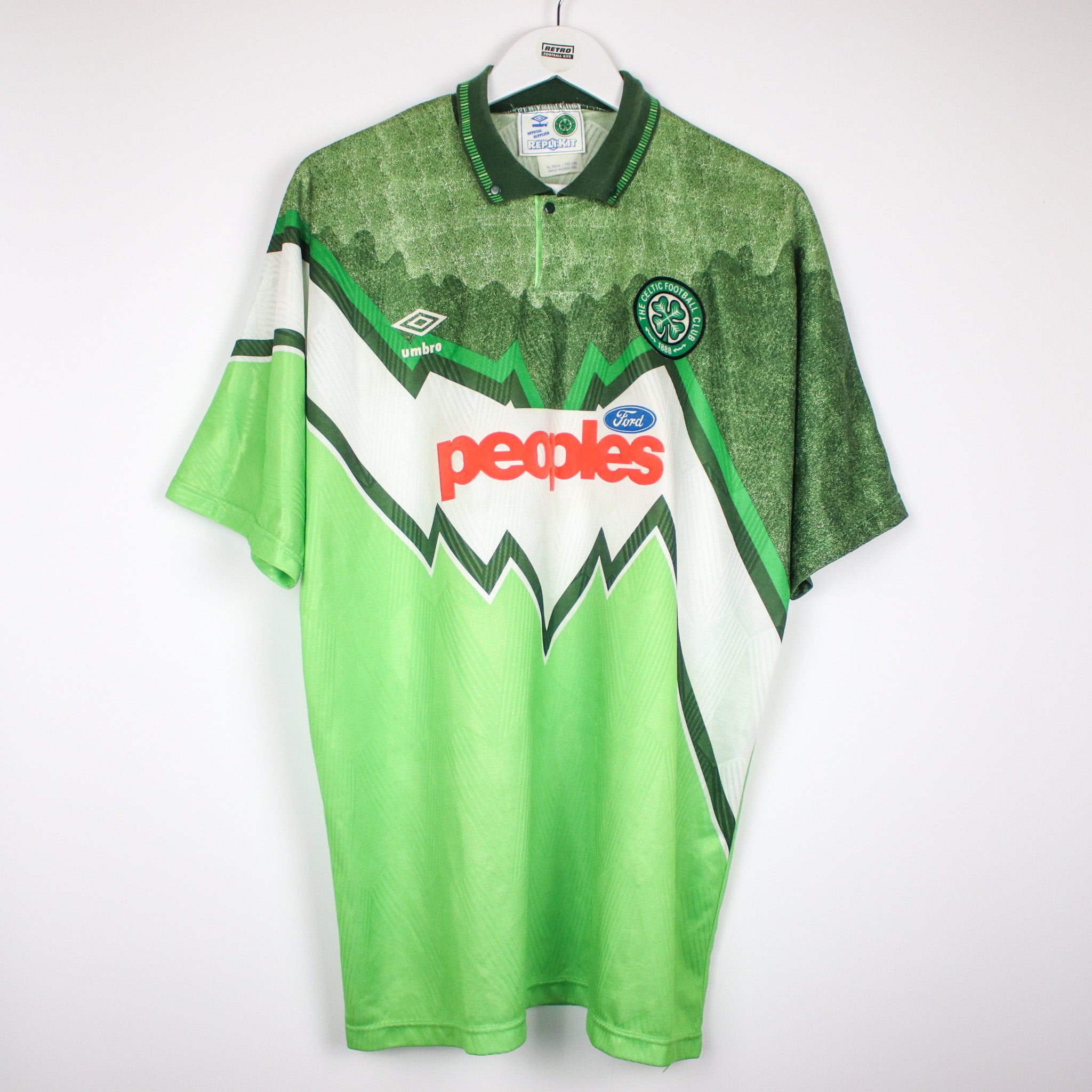 1991-92 Celtic Away Shirt (Very Good) L