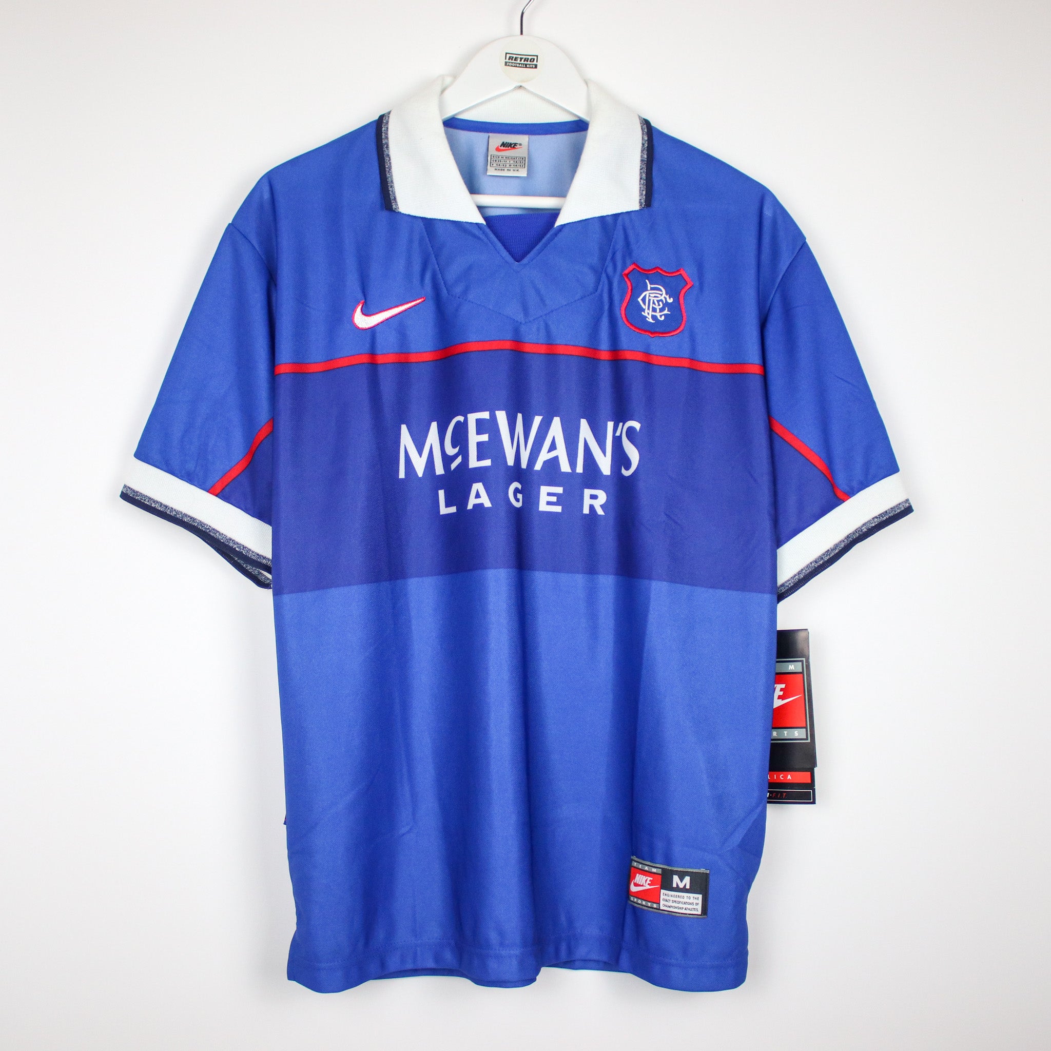 1997-99 Rangers Home Shirt #BNWT (Excellent) - M